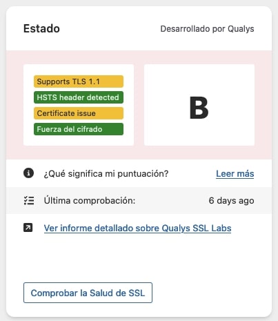 Ejemplo de un SSL vulnerable